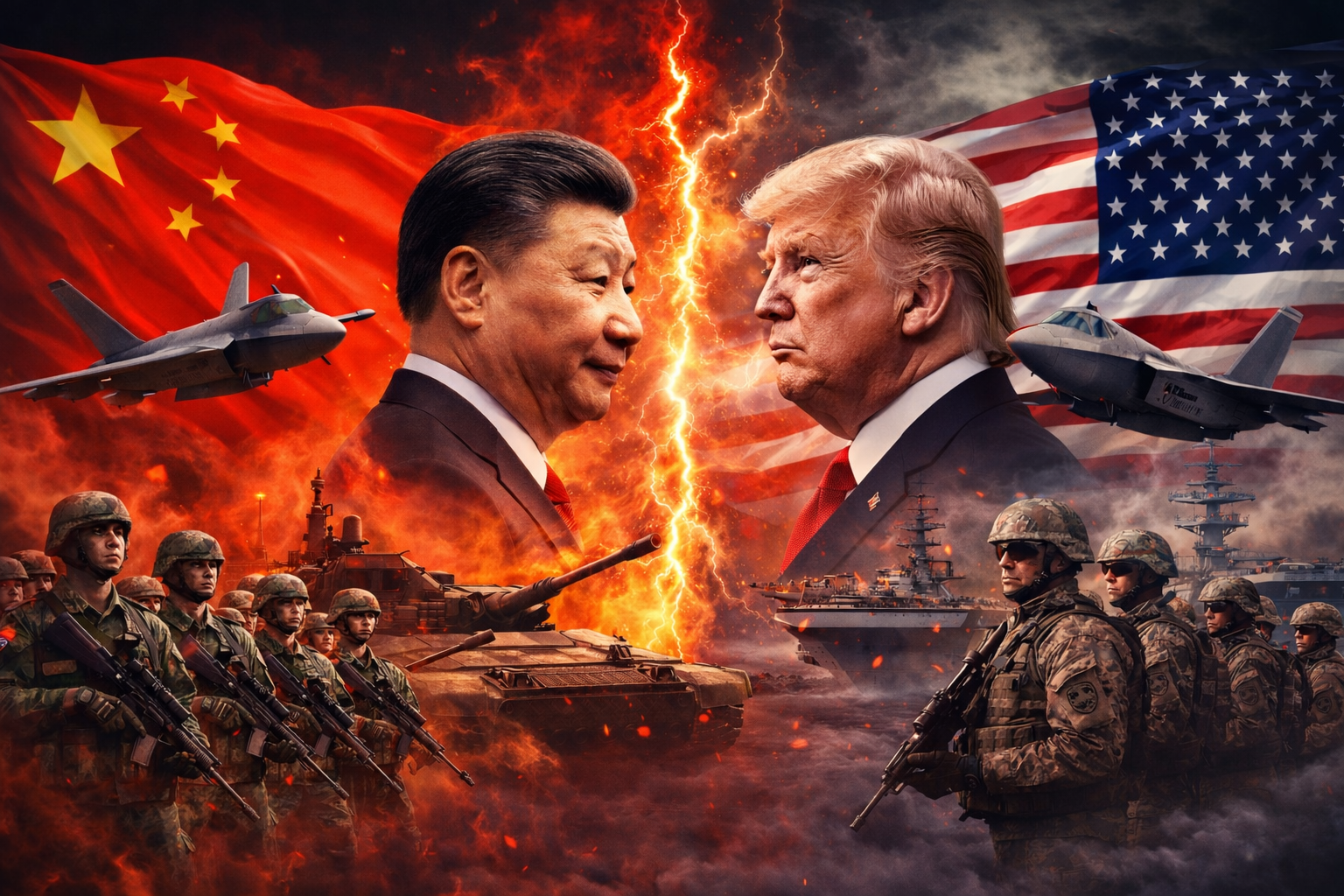 China y Estados Unidos frente a frente en la nueva carrera militar global